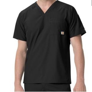 Nwt Carhartt C15106 - Men's Force® Modern Fit Twill Chest Pocket Top black 3X